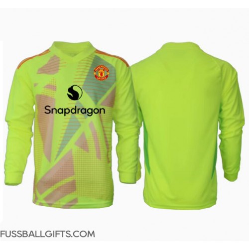 Manchester United Torwart Fußballbekleidung Auswärtstrikot 2024-25 Langarm